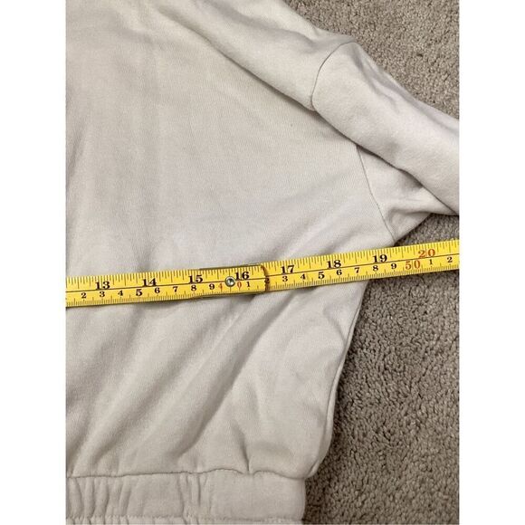New. Monrow ivory oversized crop hoodie. XS Retails $100 - Picture 8 of 10